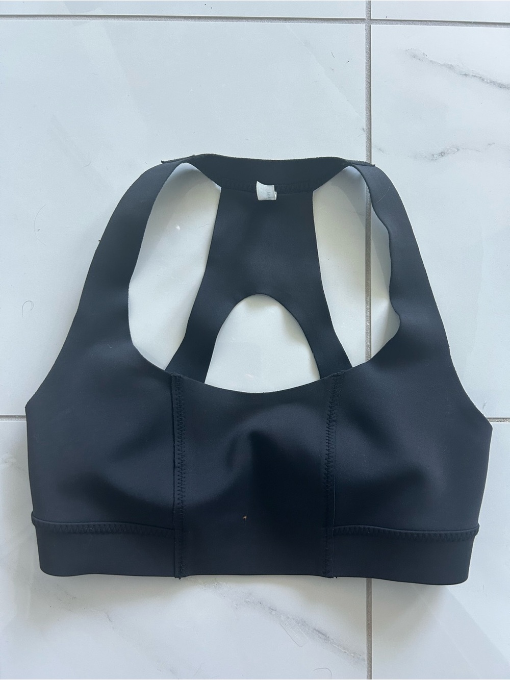Free People Black  Racerback Sports Bra - Women Intimates & Sleepwear